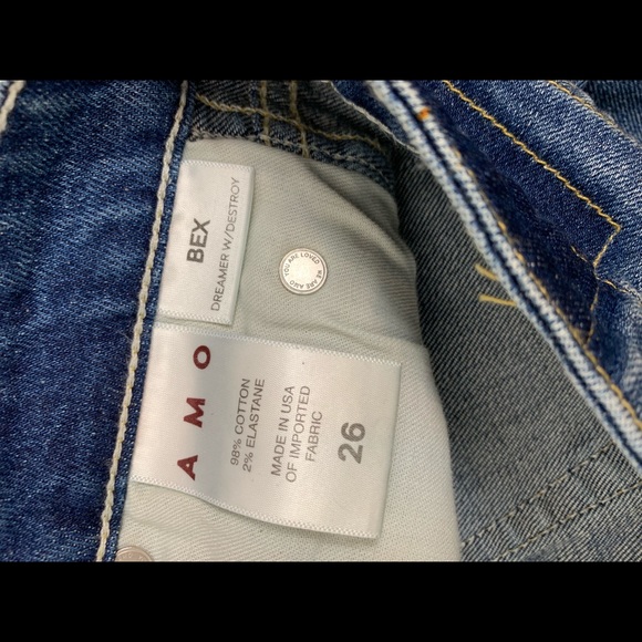 Amo bex dreamers destroy high rise jeans size 26 - Picture 7 of 8